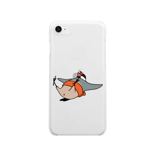 すもう文鳥まいった Clear Smartphone Case