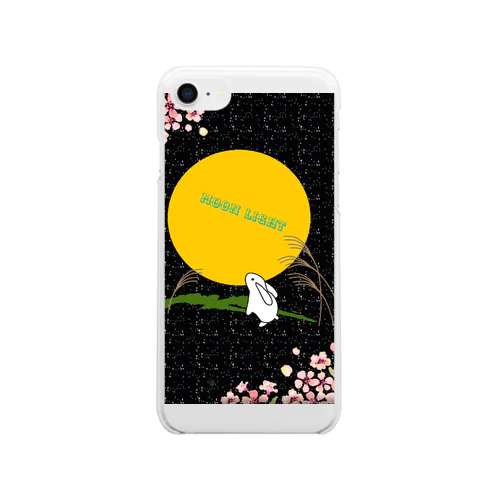 月のうさぎ Clear Smartphone Case