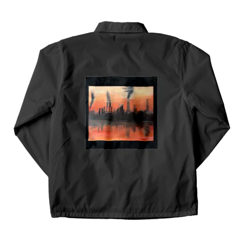 Sunset with industrial Coach Jacket