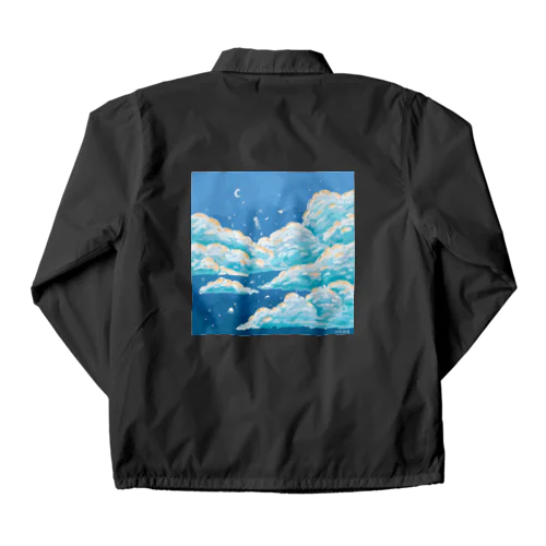 ふわふわ雲と深海クラゲ Coach Jacket