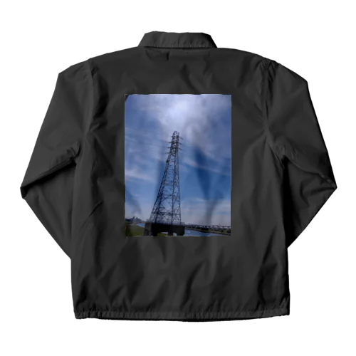 鉄塔と空 Coach Jacket