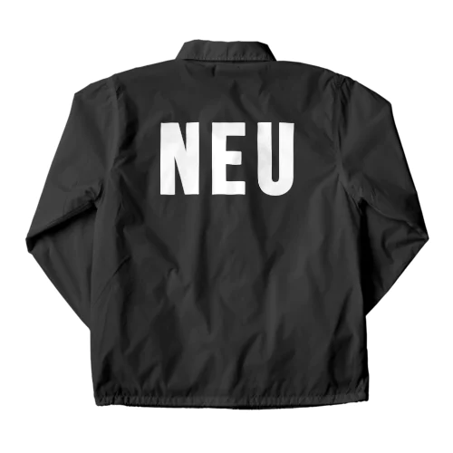 「NEU」（白文字） コーチジャケット