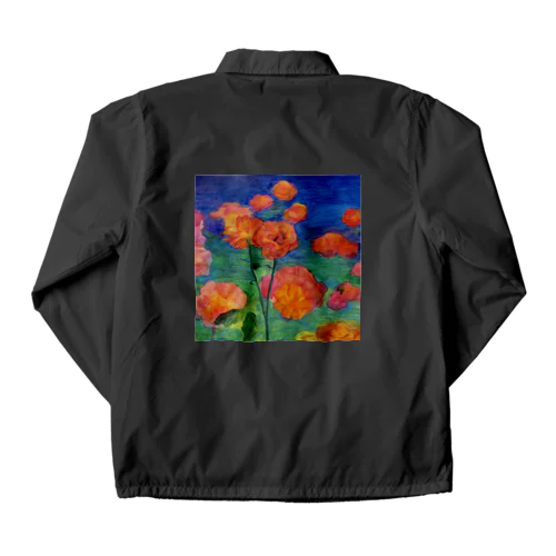 着る絵画　薔薇　と　薔薇の微笑みグッズ Coach Jacket