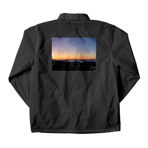 201910281640000　港の夕焼け Coach Jacket