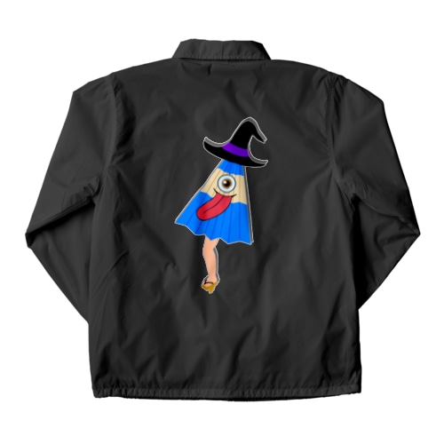 ハロウィンしたい、からかさ小僧(オバケ)　バックプリント Coach Jacket