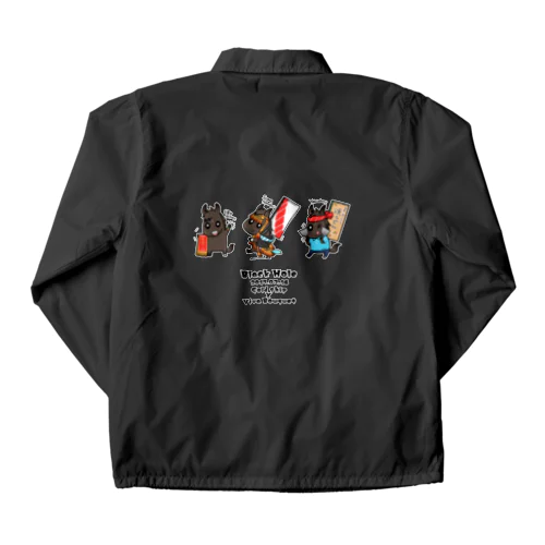 変身！ブラックホール君(背面) Coach Jacket