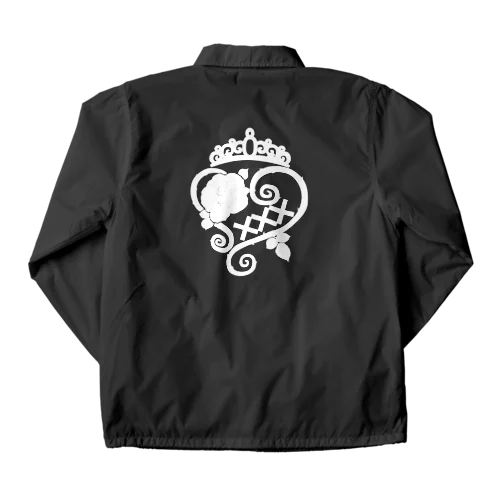 黒咲くるみ_ロゴ白ジャケット Coach Jacket