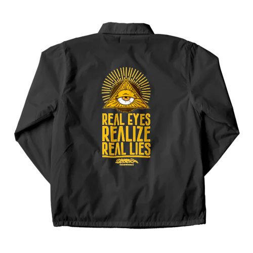 REAL EYES REALIZE REAL LIES (YELLOW ver.) Coach Jacket