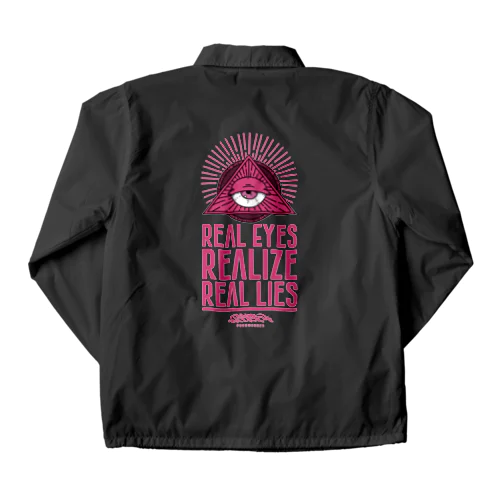 REAL EYES REALIZE REAL LIES (PINK ver.) Coach Jacket