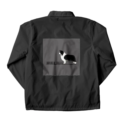 ボーダーコリー　モノクロver Coach Jacket