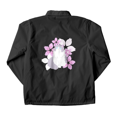 ラグドール×桜 Coach Jacket
