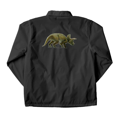 Triceratops horridus(トリケラトプス ・ホリドゥス)着彩画 Coach Jacket