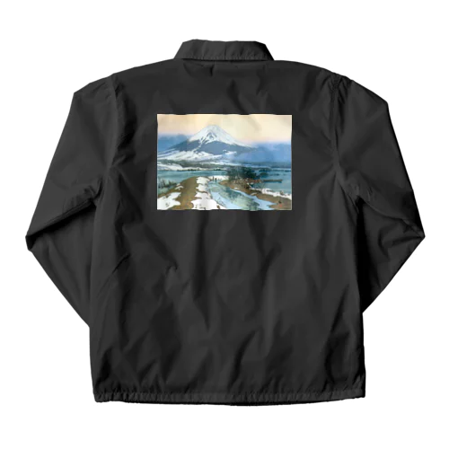 日本画：Fuziyama 吉田博_冨士拾景 河口湖 Coach Jacket