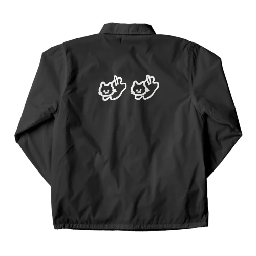 軟体ねこちゃん(白) Coach Jacket