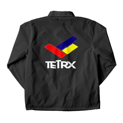 TETRX透過ロゴ紺 コーチジャケット