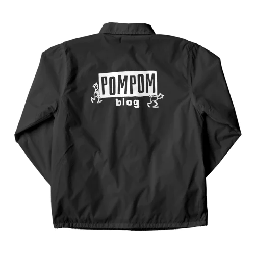 Pom Pom Blog Logo 1st（white） Coach Jacket