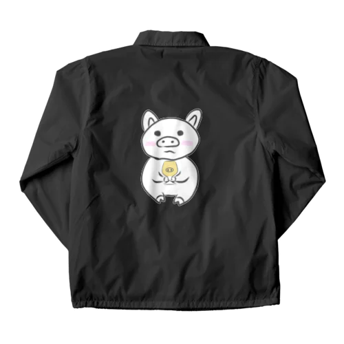 乾杯待ちのぶた　カラーver. Coach Jacket