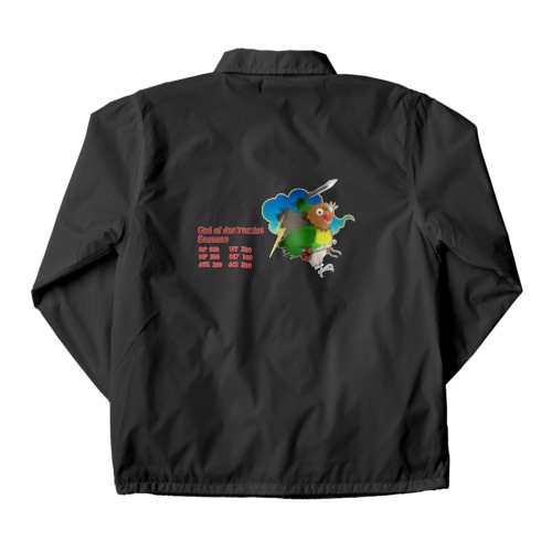 ルリコシボタン（破壊神スサノオ　RPG風ステータスバージョン） Coach Jacket