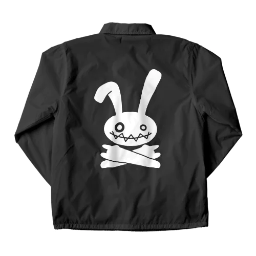 HEAVY METAL BUNNY（ホワイトプリント） コーチジャケット