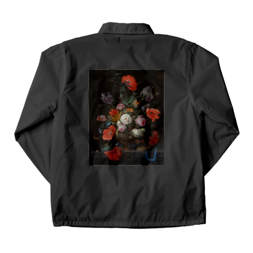 絵画　花と時計を持つ静物 Coach Jacket