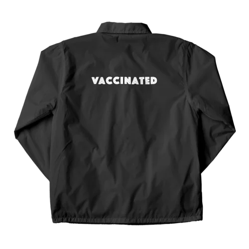ワクチン接種済 VACCINATED　- white ver. 01 - Coach Jacket