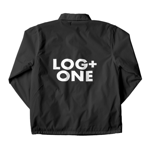 ログプラスワングッズ白文字 Coach Jacket