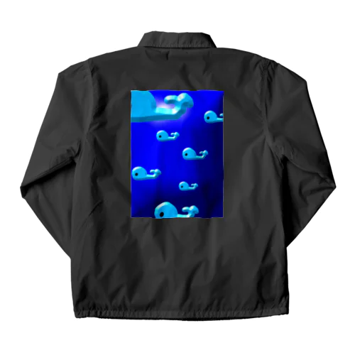 ぷくぷくクジラの群れ Coach Jacket