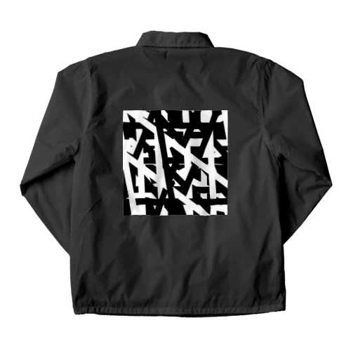 monotone graphic Coach Jacket