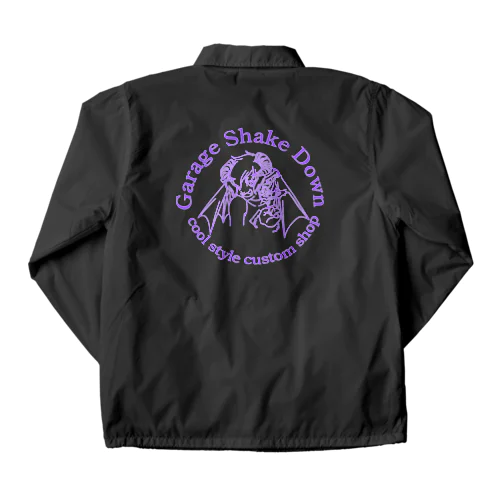 鬼っ子　紫文字 Coach Jacket