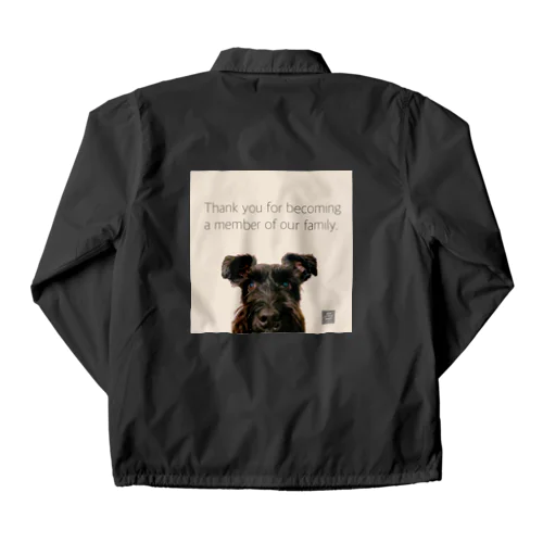 ドアップKURO シュナウザー 黒シュナ 黒い犬 Coach Jacket