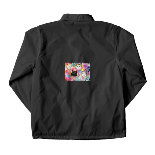 猫あつめ Coach Jacket