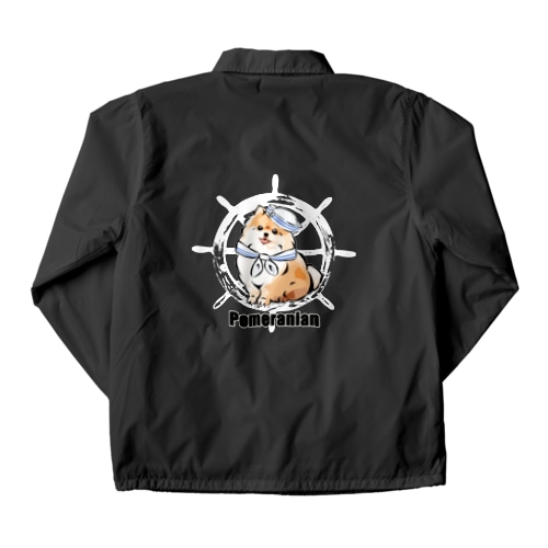 マリンだワン！　ポメラニアン Coach Jacket