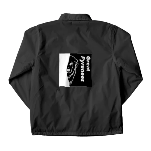 グレートピレニーズ 黒デザイン Coach Jacket