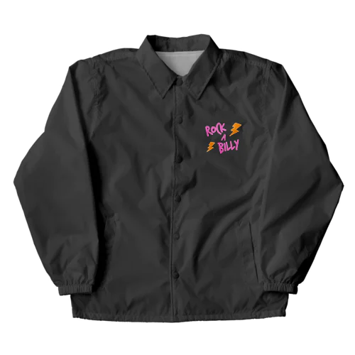 稲妻ロカビリー前後（ピンク） Coach Jacket