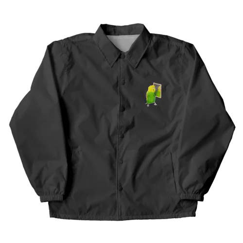 [森図鑑]セキセイインコと鏡 Coach Jacket