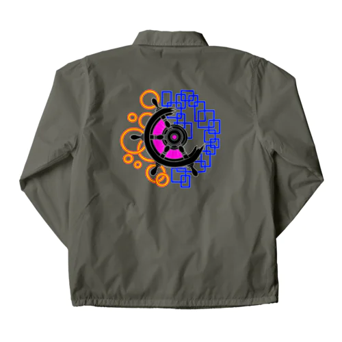 舵輪・黒（steering wheel） Coach Jacket