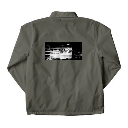 at cafe Coach Jacket