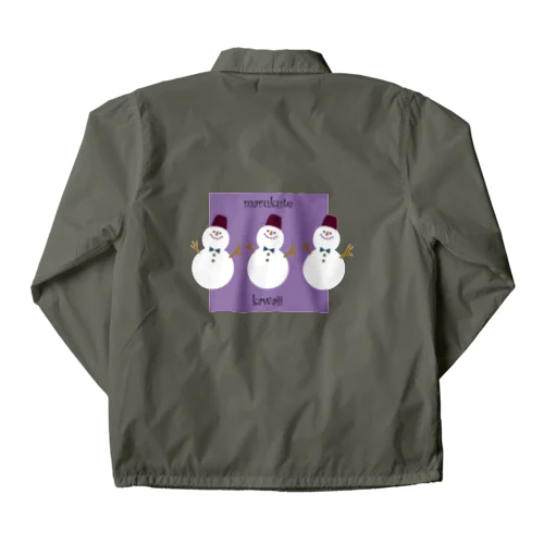 まるくて かわいい purple Coach Jacket