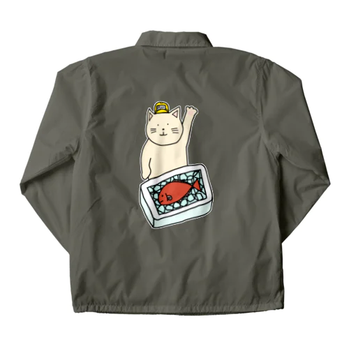 魚市場ねこ Coach Jacket