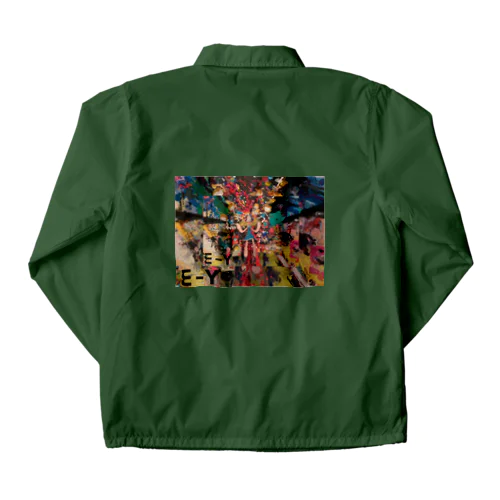 Y-m paint art 二重反転 Coach Jacket