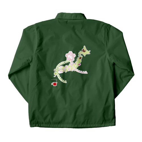 桜前線北上中 Coach Jacket