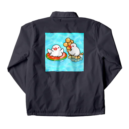 ぷかぷか水遊び文鳥ず Coach Jacket