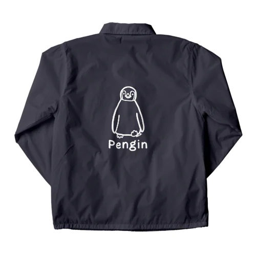 Pengin (ペンギン) 白デザイン Coach Jacket