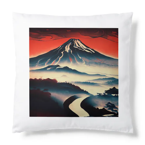 夕空の富士山 Cushion