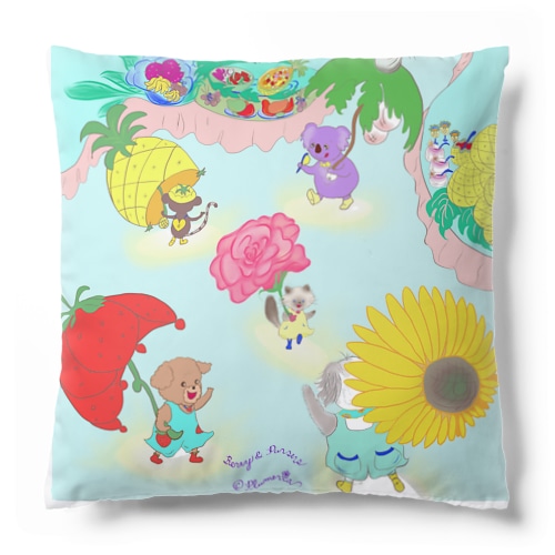 🍍🌿The Fruits Parasol Show🍍🌿 Cushion