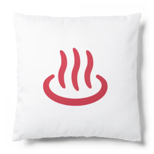 温泉マーク（赤） Cushion