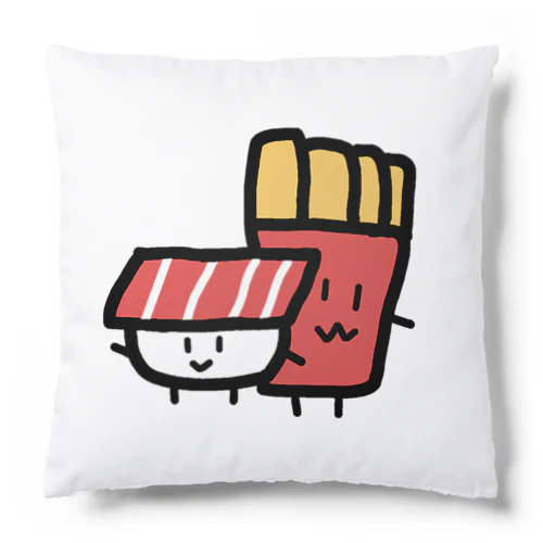 まぐろくんと肩身狭めなポテトくん Cushion