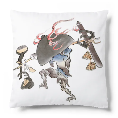 百鬼夜行絵巻 鍋坊主【絵巻物・妖怪・かわいい】 Cushion