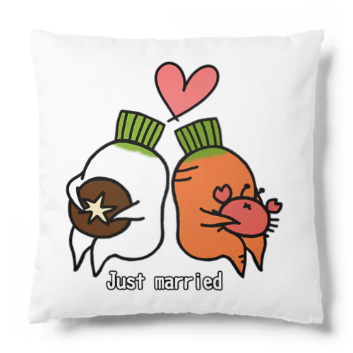 Just married クッション