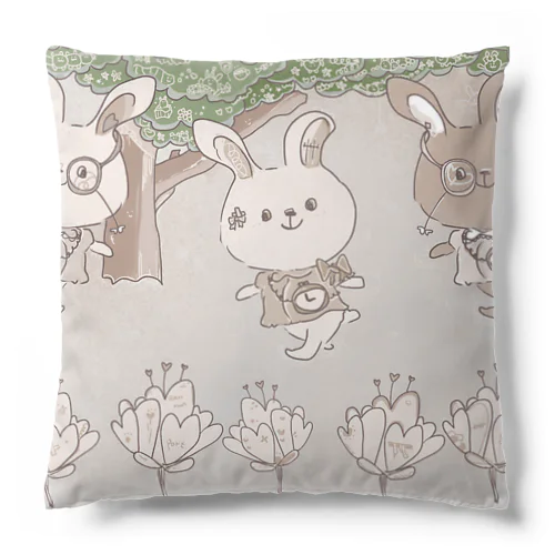 ウサギたち Cushion